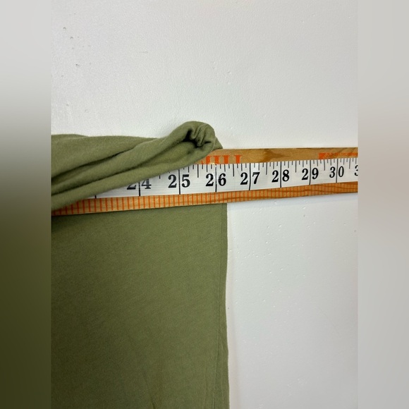 Synergy Maxi Dress Women L 100% Organic Cotton Elegant Green Slip Sleeveless - Picture 8 of 12